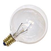 Picture of Bulbrite 311025 25 Watt 130 Volt G16.5 Candelabra Base Globe Decorative Light Bulb - Clear - Pack of 40