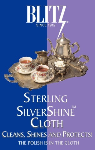 Picture of Blitz Manufacturing Company 118 Sterling Silver Shine Cloth for Sterling Silver Jewelry or Silver Plate - 4 Ply