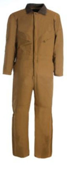 Picture of Berne Apparel I417BDS640 5X-Large Short Deluxe Insulated Coverall - Brown Duck