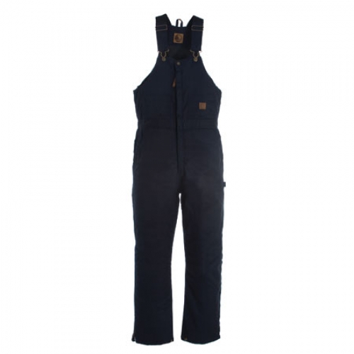 Picture of Berne Apparel B414NVS360 Small Short Deluxe Insulated Bib Overall - Navy Twill