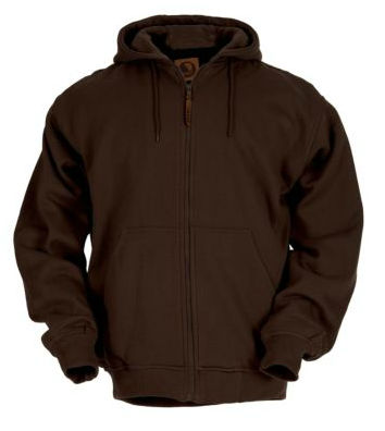 Medium Regular Original Hooded Sweatshirt Thermal Lined - Dark Brown