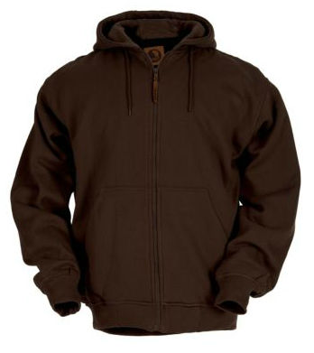 SZ101DBNT440 Large Tall Original Hooded Sweatshirt Thermal Lined - Dark Brown