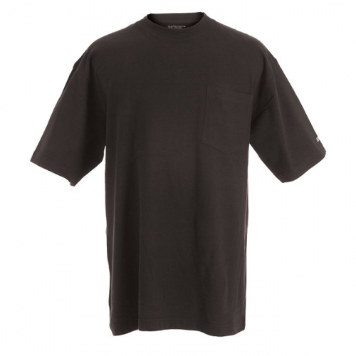 2X-Large Regular Heavyweight Pocket Tee - Short Sleeve - Black