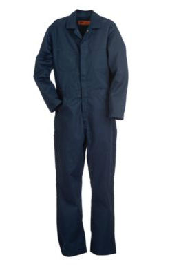 Unlined Coverall - Navy - Large Tall - Durable Polyester/Cotton Blend