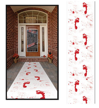 Picture of Beistle 00387 Bloody Footprints Runner Pack of 6