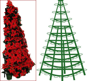 10 ft. Half Round Tree Rack - Green