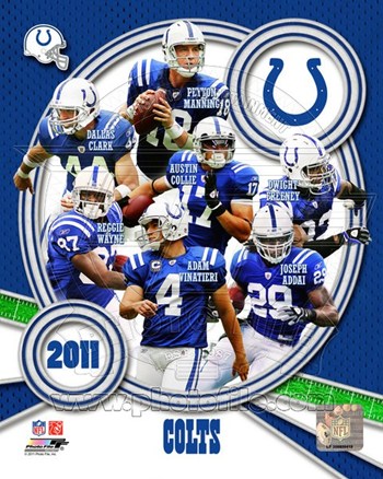 Picture of Photofile PFSAANX15601 Indianapolis Colts 2011 Team Composite -8 x 10 Poster Print