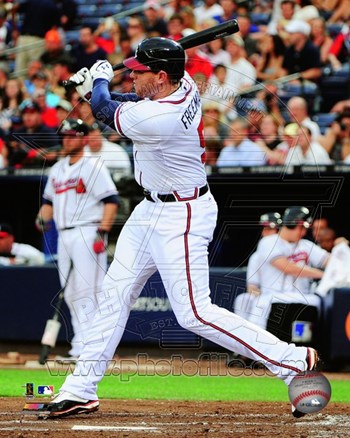 Photofile PFSAAOV18001 Freddie Freeman 2012 Action Photo Print -8.00 x 10.00