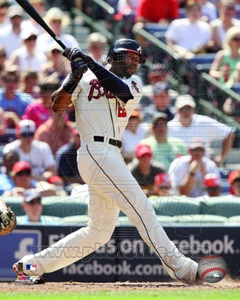 Photofile PFSAAOV18101 Jason Heyward 2012 Action Photo Print -8.00 x 10.00