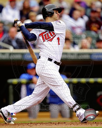 Picture of Photofile PFSAAOV20201 Joe Mauer 2012 Action Photo Print -8.00 x 10.00