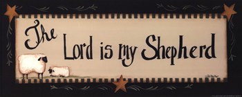 CO-PEN C01PAT139 The Lord is My Shepherd Poster Print by Pat Fischer -20 x 8