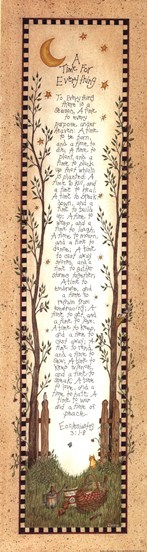 CO-PEN C01LS550 A Time for Everything Poster Print by Linda Spivey -8 x 30