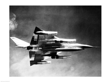 Picture of PVT-Superstock SAL25544106 Low angle view of a fighter plane in flight  B-58 Hustler -24 x 18 Poster Print