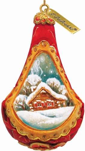 622211 General Holiday Enchanted Cottage Ornament 2.5 in.
