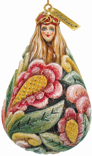 623151 General Holiday Flower Maiden Bell Ornament 2.75 in.