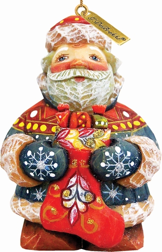 651828 General Holiday Stocking Surprise Santa Ornament 3 in.