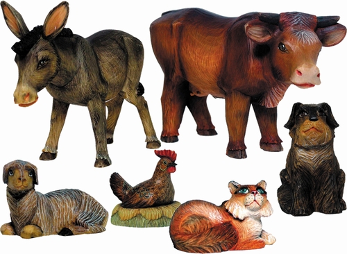 Derevo Collection Nativity Animals Set of 6