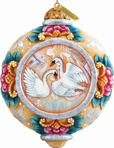 General Holiday Swans Ornament 4.5 in.