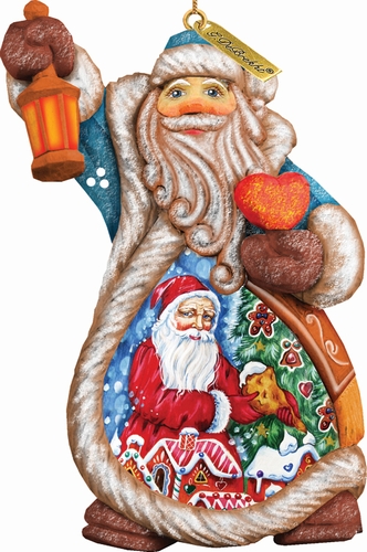 661211 General Holiday Santa Gingerbread Ornament 5 in.