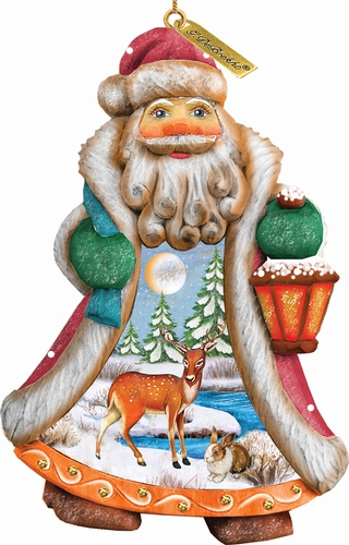 General Holiday Santa Quiet Day Ornament 5 in.