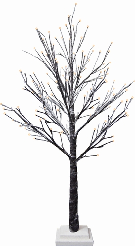 Holiday Splendor Glass Lighted Tree 30L 28 in.