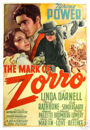 Picture of Hot Stuff Enterprise 3241-12x18-LM The Mark of Zorro Tyrone Power Poster