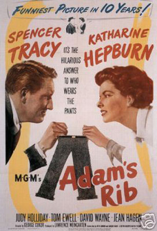 Picture of Hot Stuff Enterprise 5221-12x18-LM Adam in.s Rib Spencer Tracy Katharine Hepburn Poster