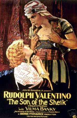 Picture of Hot Stuff Enterprise 7362-12x18-LM The Son of The Sheik Rudolph Valentino Poster