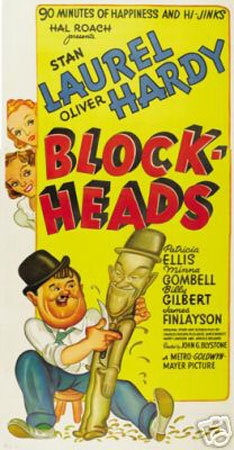 7787-12x18-LM Blockheads Laurel and Hardy Poster