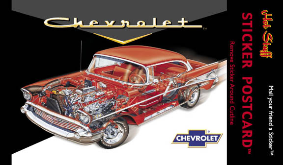SP1090-4x6 57 Chevy Sticker