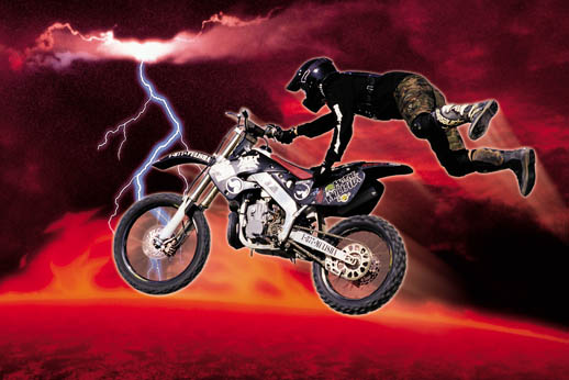 Picture of Hot Stuff Enterprise 2393-24x36-CB Motor Cross Red Poster