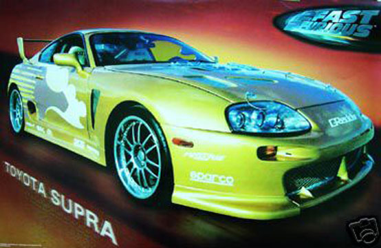 Picture of Hot Stuff Enterprise 625-24x36-CB Toyota Supra Poster