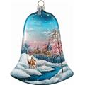 G.Debrekht 73183 General Holiday Winter Deer Bell 4 in. - Glass Ornament G.Debrekht 73183 General Holiday Winter Deer Bell 4 in. - Glass Ornament