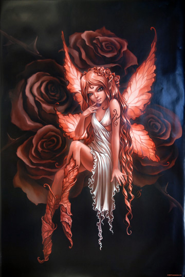 Z022-24x36-NA Rose Fairy Poster