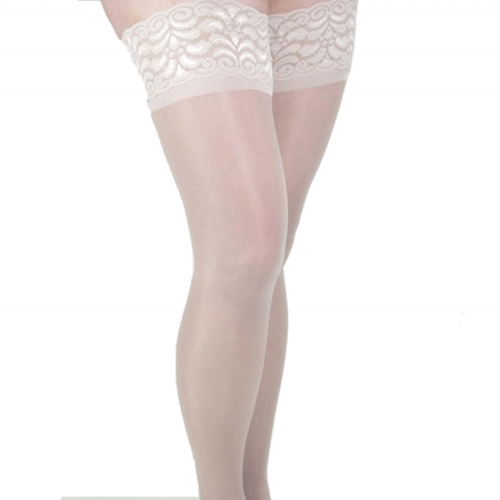 Picture of GABRIALLA Sheer Thigh Highs - Compression (20-22 mmHg): H-40  Large  Nude
