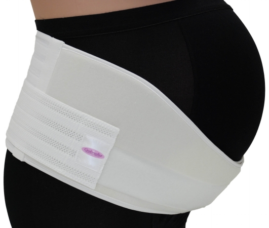 Picture of Gabrialla Deluxe Breathable Maternity Medium Support Belt  6 Inches: MS-96(i)  White  Medium