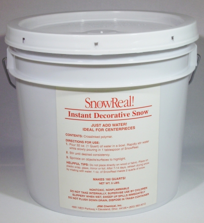 SR-05 Snow Real 5 lb pail Instant Decorative Snow