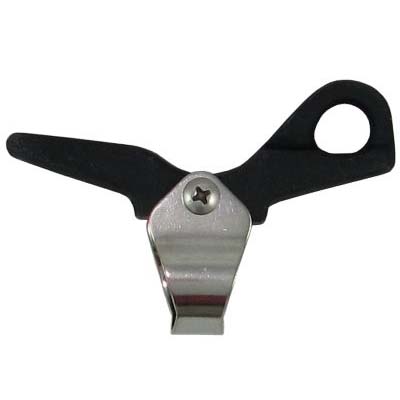 Moonlite Marine 0380-2 7/8" Rail Cleat Hardcote Anodized Aluminum and Vtainless Steel