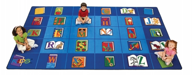Picture of Carpets For Kids 2600 Reading by the Book Seating 5.83 ft. x 8.33 ft. Rectangle Rug
