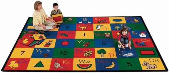 Picture of Carpets For Kids 1312 Blocks of Fun 8.33 ft. x 11.67 ft. Rectangle Carpet