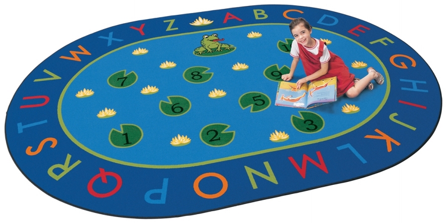 Picture of Carpets For Kids 2495 Hip Hop to the Top 6.75 ft. x 9.42 ft. Oval Carpet