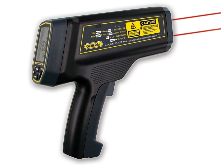 Picture of General Tools & Instruments IRT5000 100-1 Ultra-High Temperature Infrared -Ir Thermometer With Dual Laser Target Tracking System