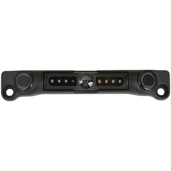 LP-3CSB Backup Sensor License Plate Camera - Black - Night Vision - 2 Sensors
