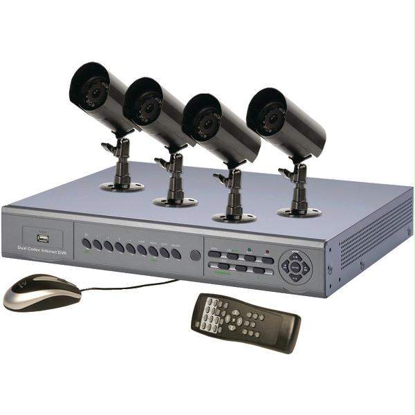 Picture of Security Labs SLM406 8-Channel Dual Codec Internet Dvr With 4 Outdoor Cameras