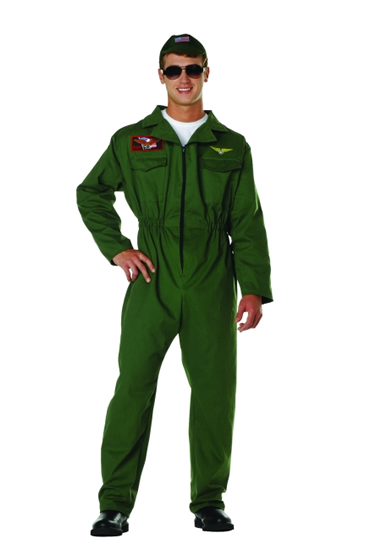 Picture of RG Costumes 80263 Top Gum Jumpsuit and Cap Os Costume