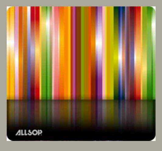 Picture of AllSop 30599 Mouse Pad Tech - Multi Stripes