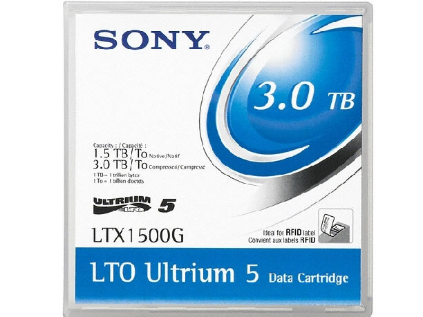 Picture of SONY LTX1500G LTO5 Ultrium Cartridge 1500GB-3TB