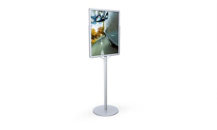 Poster SignHolders 22 in.X28 in. Single Pole Signholder- Black