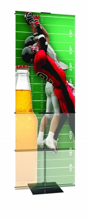 MB2-B Promo Banner Stands 24 in. Double Promo Stand-Black
