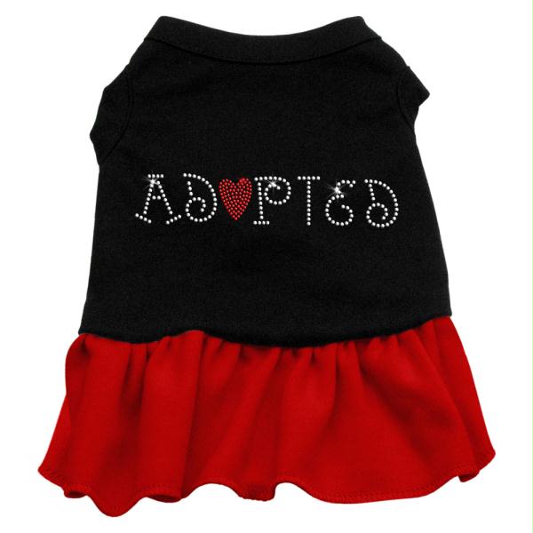 Picture of Mirage Pet Products 57-02 LGBKRD Adopted Dresses Black with Red Lg - 14